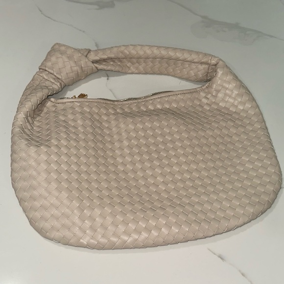 Anthropologie The Brigitte Satchel by Melie Bianco Ivory Pattern NWOT - Picture 3 of 17